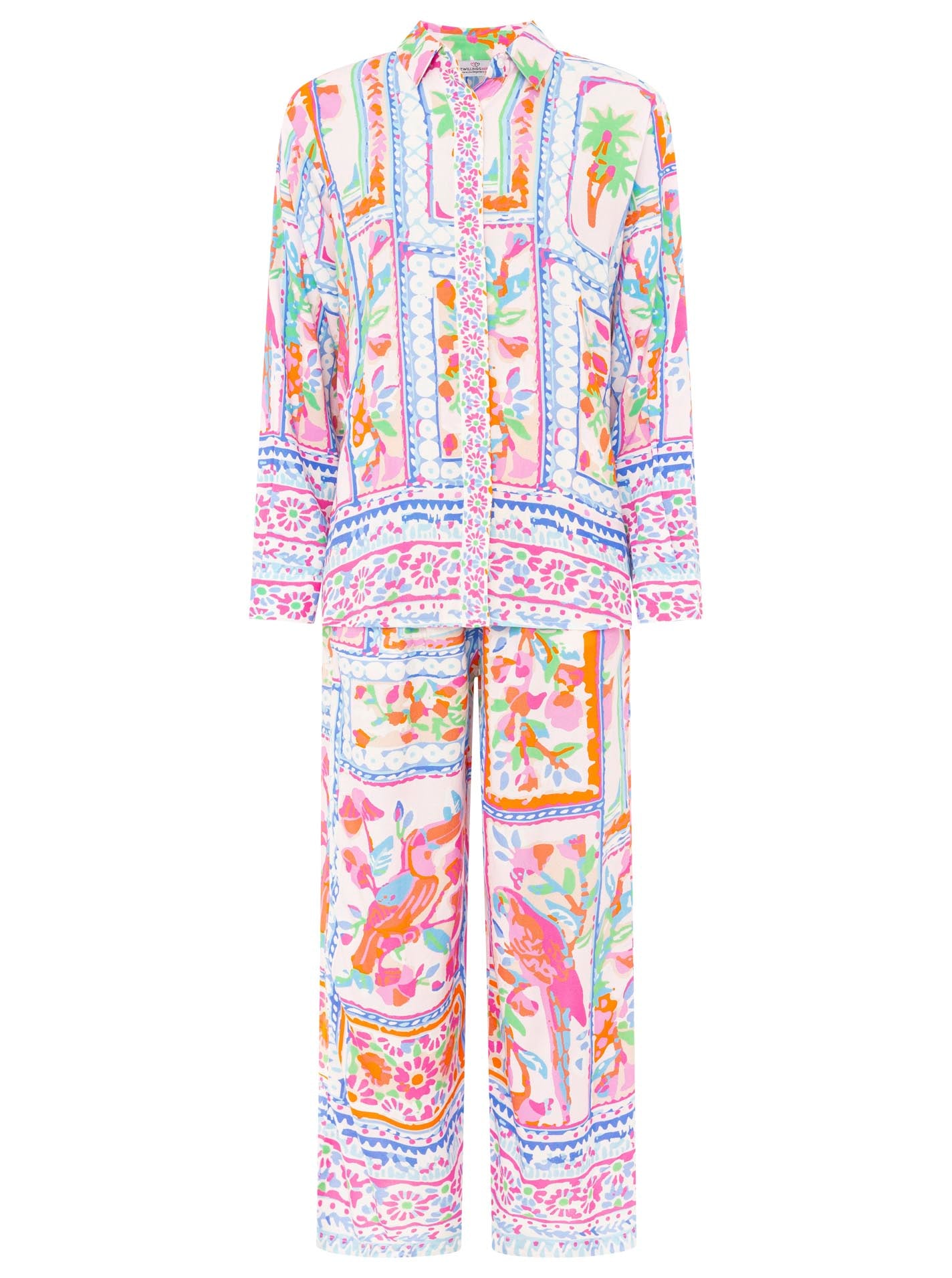 Bluse "Paradise" aus 100% Viskose - Zwillingsherz