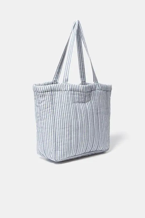 Lanidor Gestreifte Schultertasche Hellblau