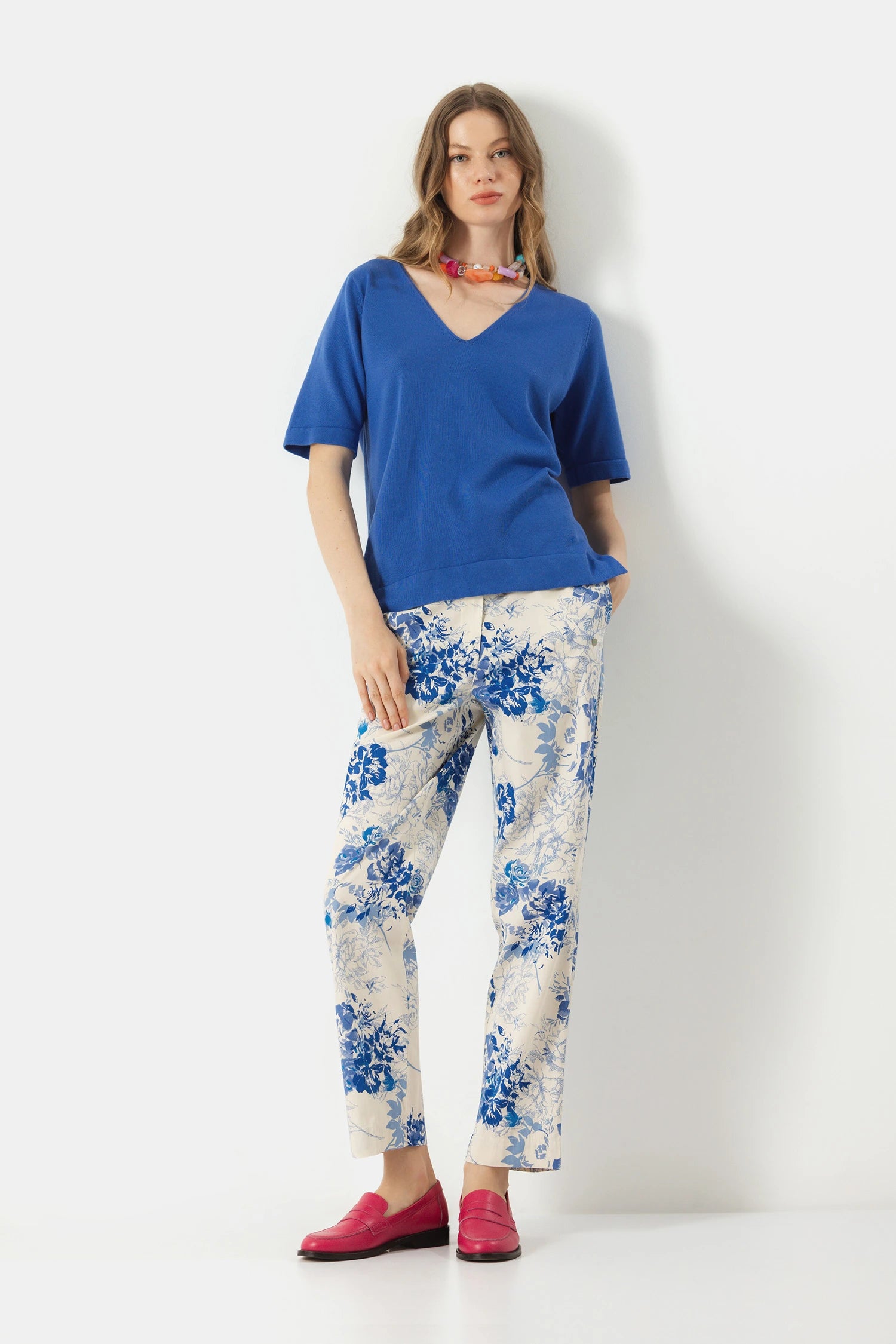 Sommer-Hose "Flowers" aus 100% Baumwolle - Lanidor