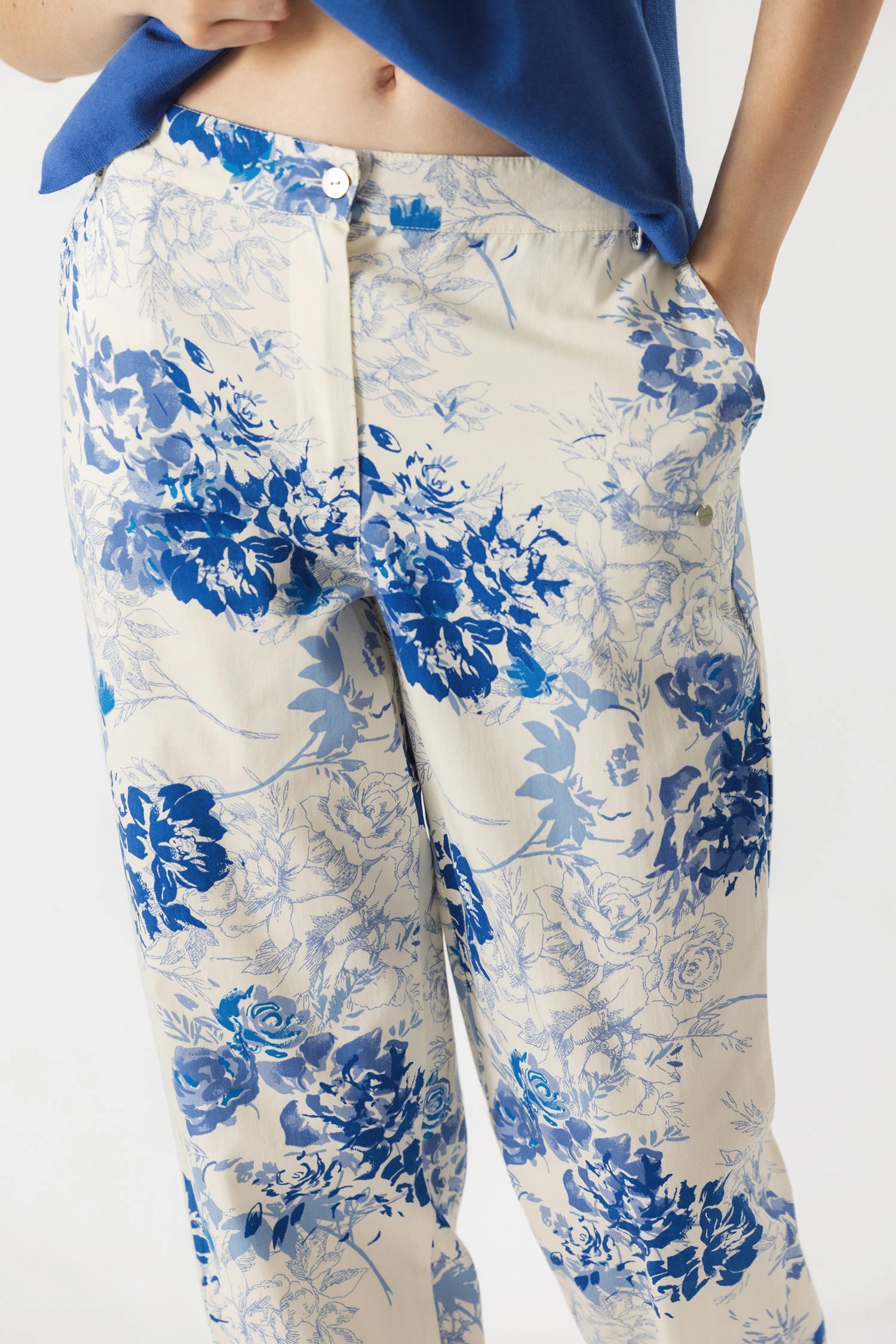 Sommer-Hose "Flowers" aus 100% Baumwolle - Lanidor