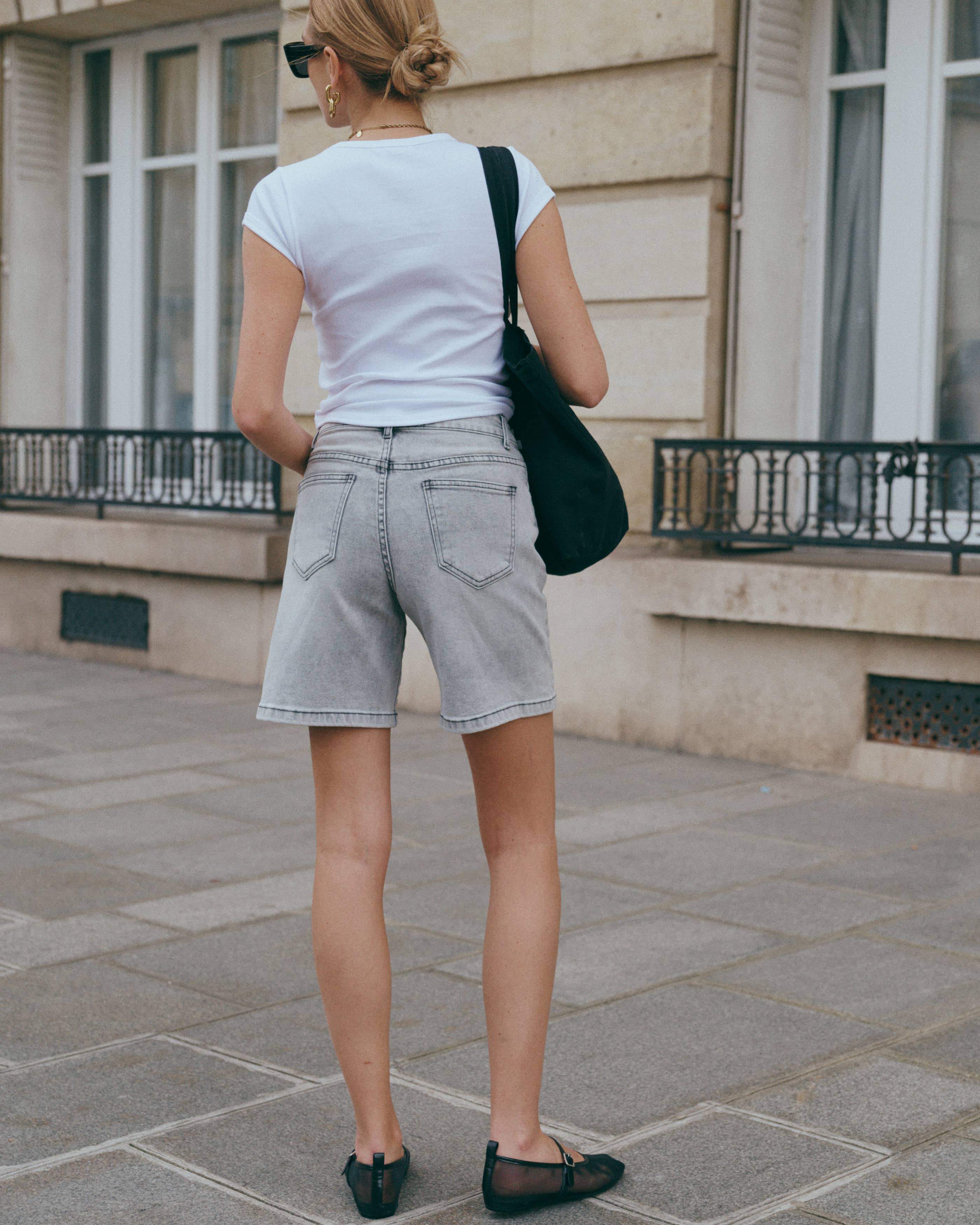 Baggy-Shorts aus Jeans „Cyria“ - Ana & Lucy*: Hellgrau / 1(T36) 1(T38) 1(T40) 1(T42) 1(T44)