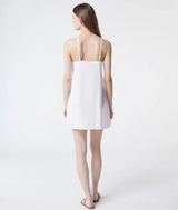 Choklate Paris -Schlichtes Unterkleid-Kleid Slipdress mit verstellbaren Trägern - Weiß