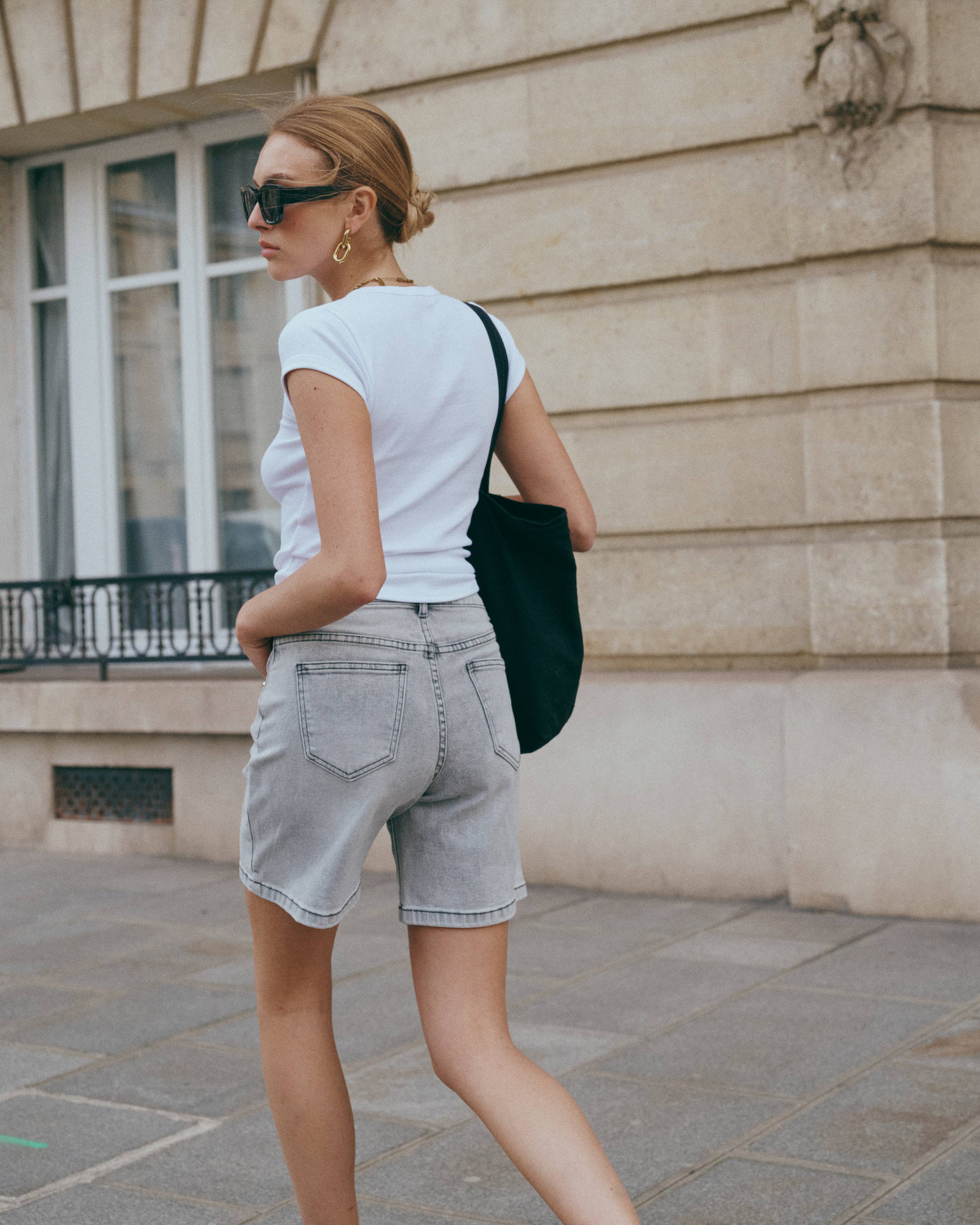 Baggy-Shorts aus Jeans „Cyria“ - Ana & Lucy*: Hellgrau / 1(T36) 1(T38) 1(T40) 1(T42) 1(T44)