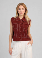 Weste LEWOODY bordeaux: M/L
