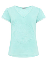 Zwillingsherz Shirt Tail - Positive Mind- 100% Baumwolle - Mint