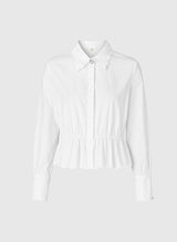 An'ge Paris Bluse "Sanama"  Weiß  - Baumwoll-Popeline