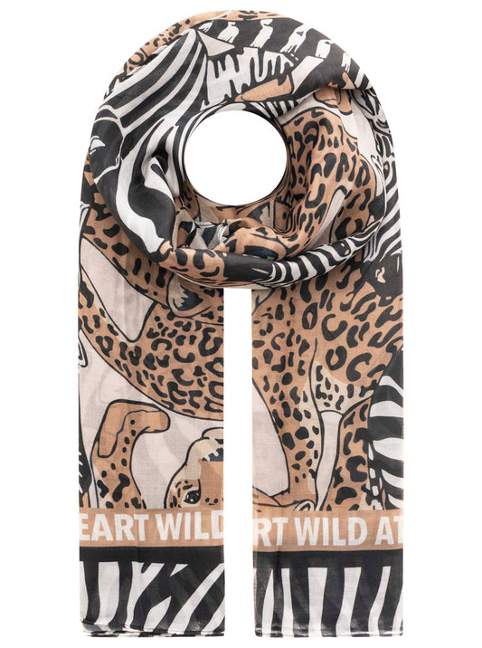 Zwillingsherz Schal "Safari" - Wild at Heart - Viskose-Mix