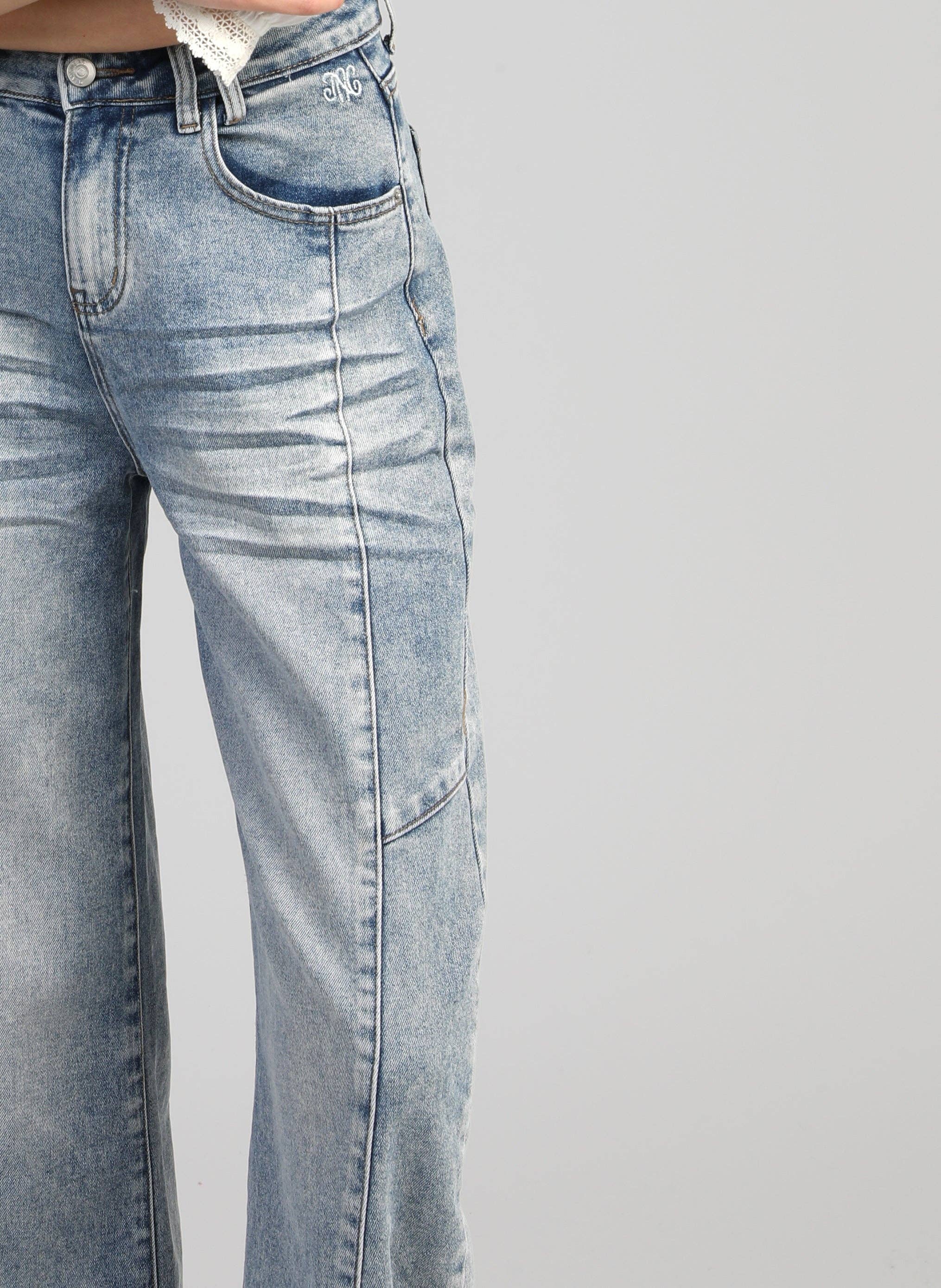 Ange Paris Jeans Prime Ballonschnitt High Waist Hellblau