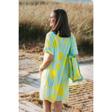 Isla Bonita by SIGRIS Hemdblusenkleid 100% Baumwolle Gelb