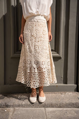 Choklate Paris Häkelrock Mathilda Bohostyle Ecru