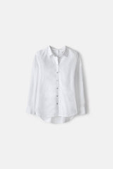 Lanidor - Lässige Hemdbluse mit Knopfdetail auf der Rückseite - weiß