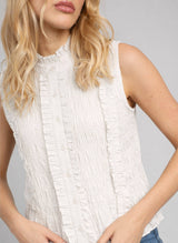 Ange Paris Bluse Sloane Weiß Baumwolle
