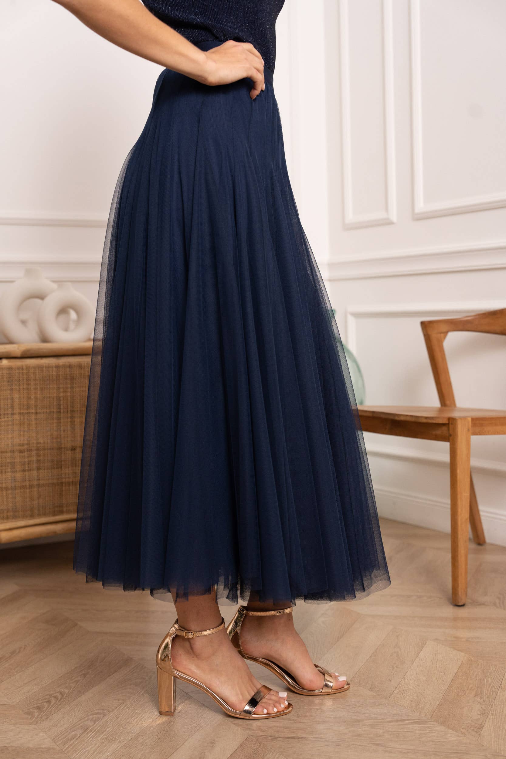 Choklate Paris Amber Tüllrock Slim Fit Marine Blau