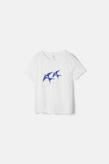 Baumwoll-T-Shirt "Schwalben" - Lanidor Portugal