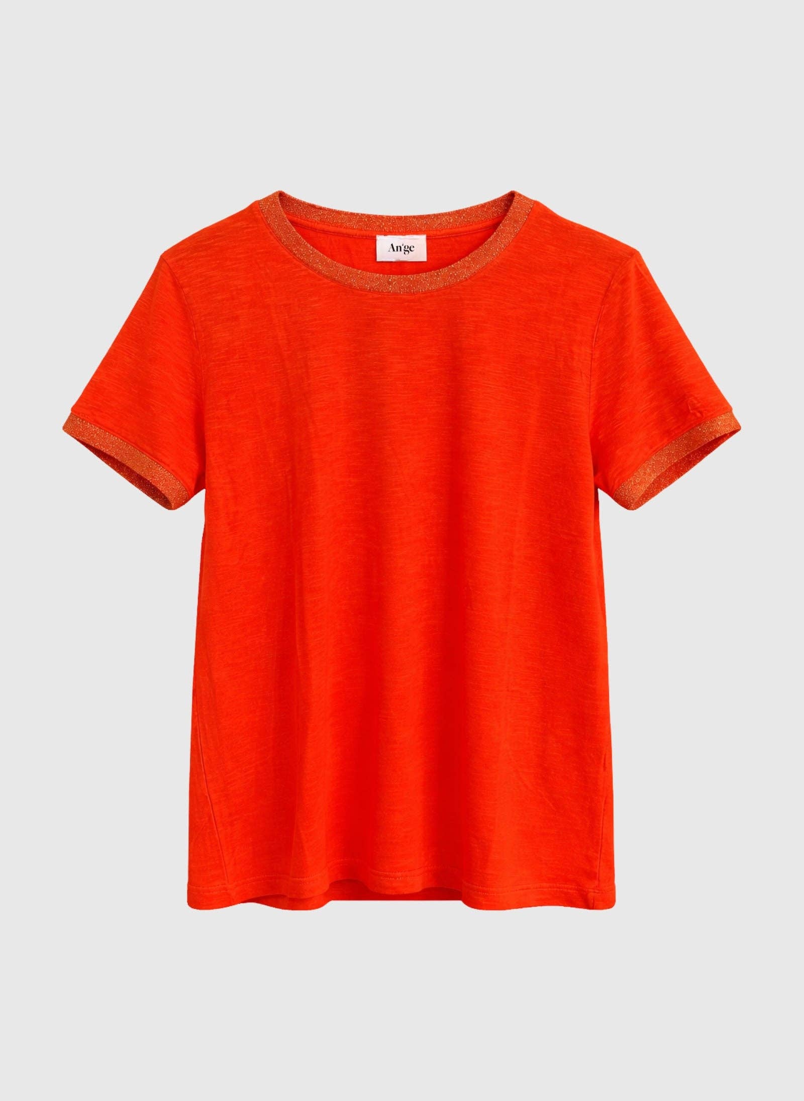 Ange Paris T-Shirt Tixana Chili Rot Viskosemix