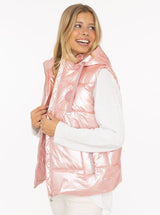 Zwillingsherz - Steppweste kurz in Rosa - Leicht & Warm