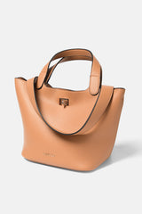 Lanidor Tasche Beige aus Eco-Leder mit Schulterriemen