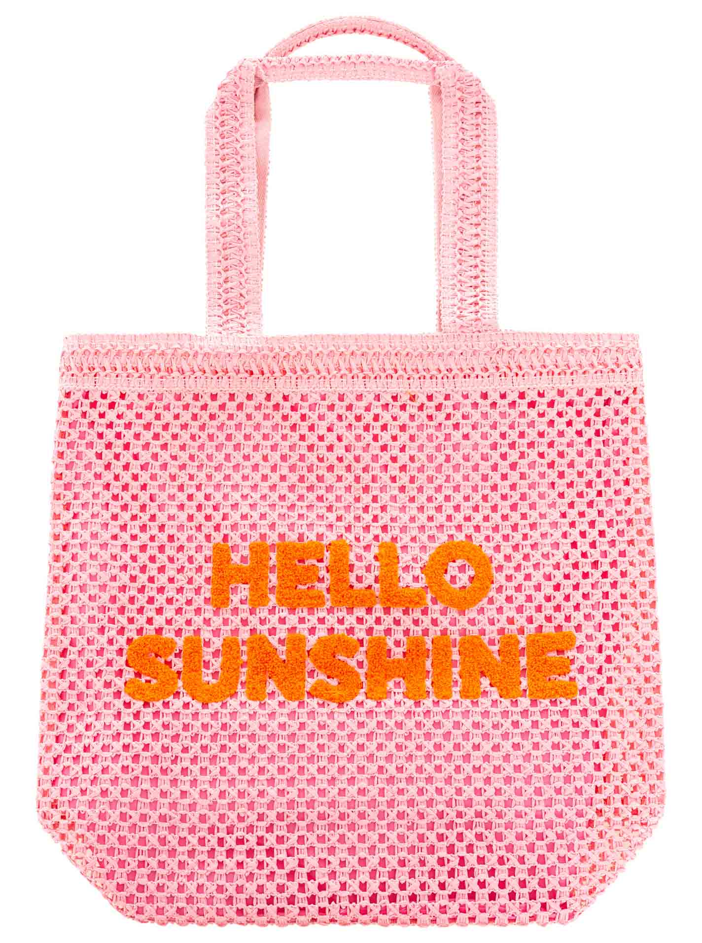 Zwillingsherz Strandshopper Hello Sunshine - Rosa  Strandtasche