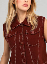 Weste LEWOODY bordeaux: M/L