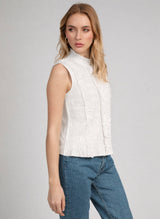 Ange Paris Bluse Sloane Weiß Baumwolle