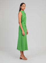 Ange Paris Midikleid Milana Apfelgrün