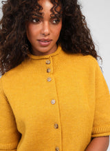 Ange Paris Strickweste Lelya Safran-Gelb