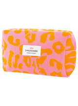 Zwillingsherz Kosmetiktasche "Multi Leo" - Orange - Pink