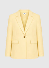 Ange Paris Blazer Zaven Gerader Schnitt Gelb