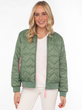 Zwillingsherz - Bomberjacke "Be Happy" Olive