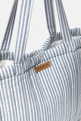 Lanidor Gestreifte Schultertasche Hellblau