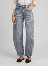 Ange Paris Jeans Prime Ballonschnitt High Waist Hellblau