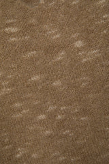 Lanidor - Pullover mit V-Ausschnitt - Meliert - Camel