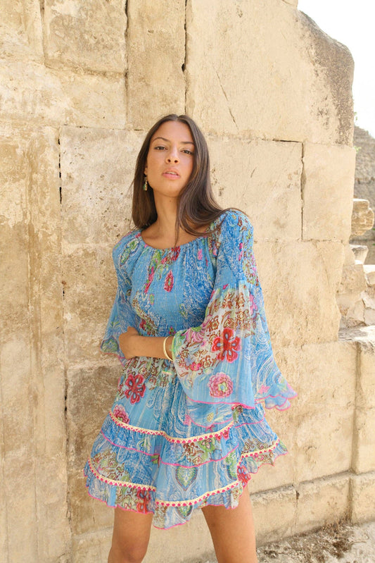 Blaues Sommerkleid "Capri"