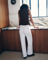 Ana & Lucy Jeans Wide-Leg"Naeva" mit aufgesetzten Taschen Weiß