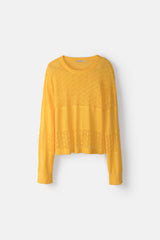Lanidor Damen-Strickpullover in Sonnengelb – Leicht, Lässig & Unverwechselbar