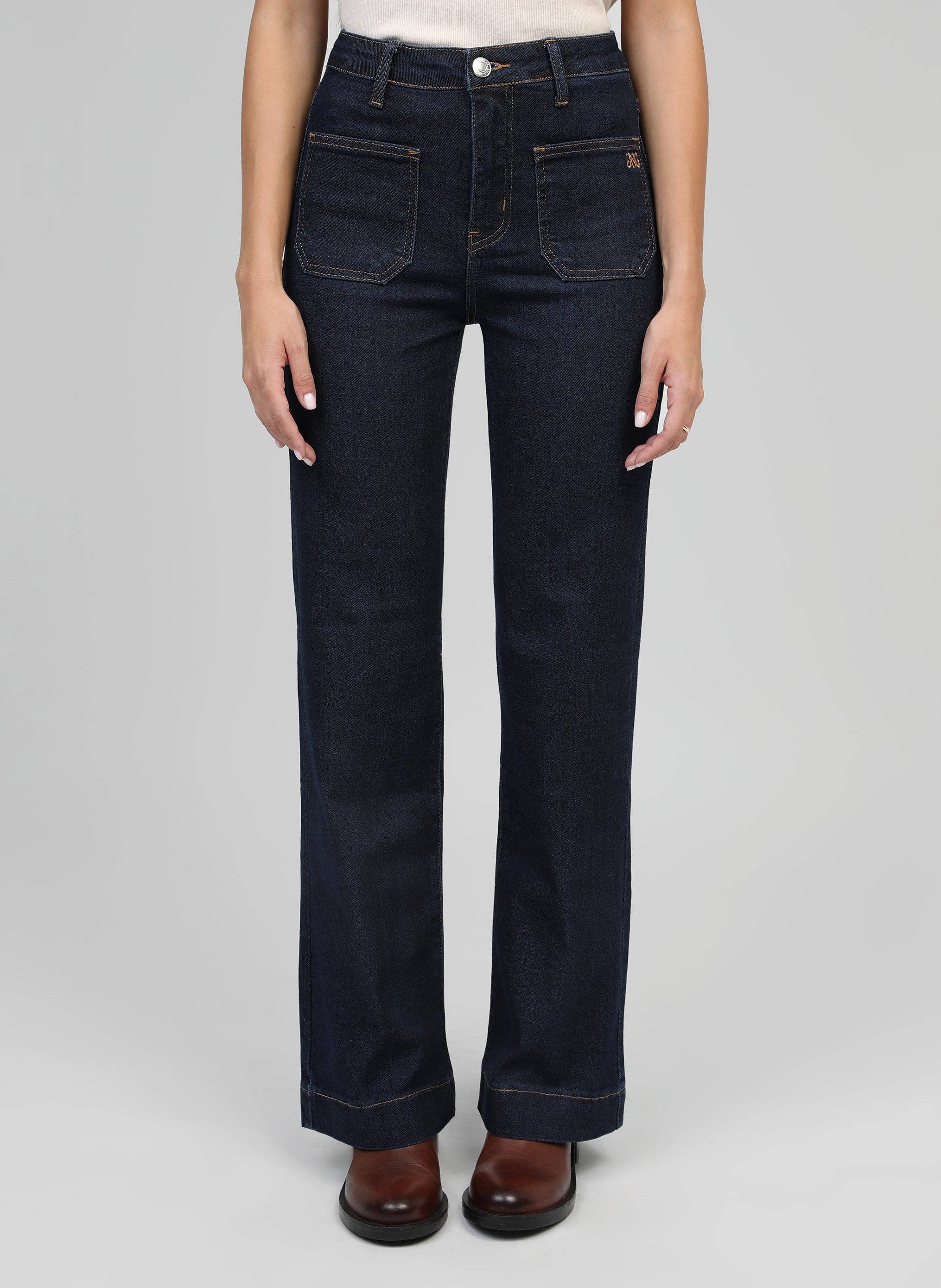 Ange Paris Jeans Paris Raw Denim -Dunkelblau