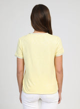 Ange Paris T-Shirt Tixana Gelb Viskosemix