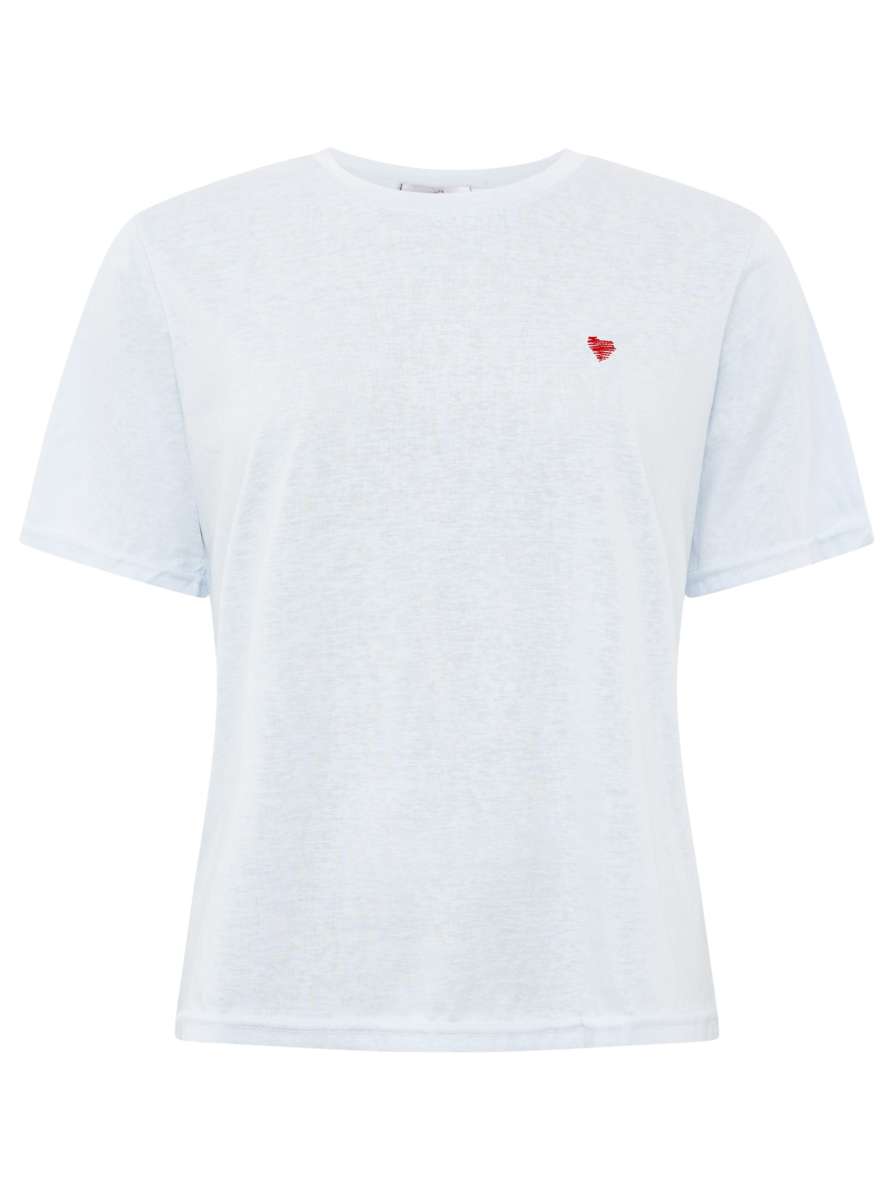 Zwillingsherz T-Shirt "Herz" - Hellblau