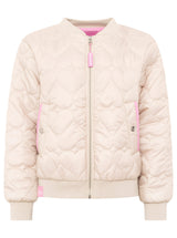 Zwillingsherz - Bomberjacke "Be Happy" in Beige