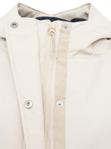 Zwillingsherz Parka "Keep Smiling" - Frühjahrs-Parka mit Kapuze in Beige