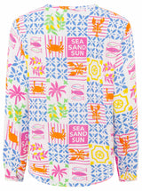 Zwillingsherz Bluse Dolce Vita Patchwork - Blumenmuster