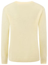 Zwillingsherz 100% Kaschmir Pullover "Herzi" - Hell-Gelb