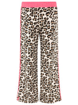Zwillingsherz Lounge Hose Leo mit Kontrastbund Neonpink