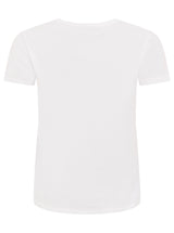 Zwillingsherz T-Shirt aus Baumwolle "Easy" Weiß
