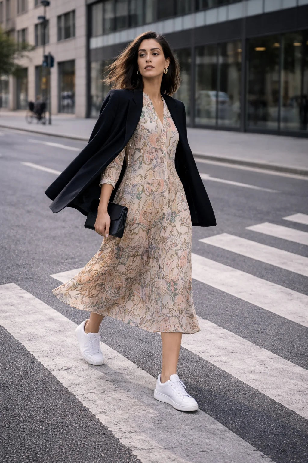 Choklate Paris Sienna Hemdblusenkleid in Midi-Länge - Rose