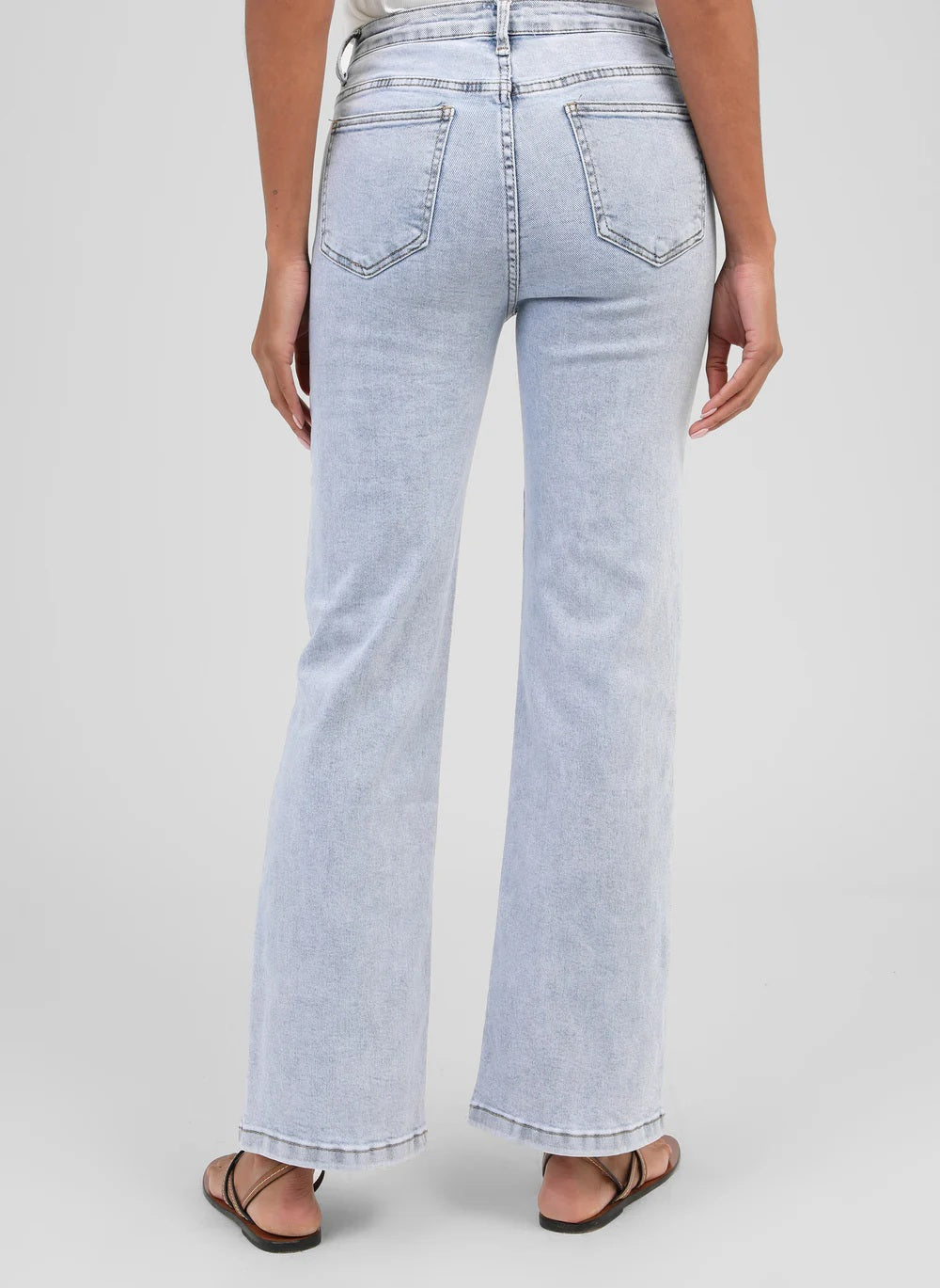 Ange Paris Jeans Picitron Hellblau mit Zitronenstickerei