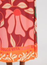 Ange Paris Midirock Rivila Rosa Blumenprint