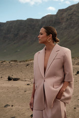 Purple Queen Blazer Irina - Halblanger Arm - Rose Pourdré
