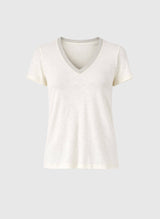 An`ge Paris T-Shirt Terry - V-Ausschnitt - Ecru- Viskose