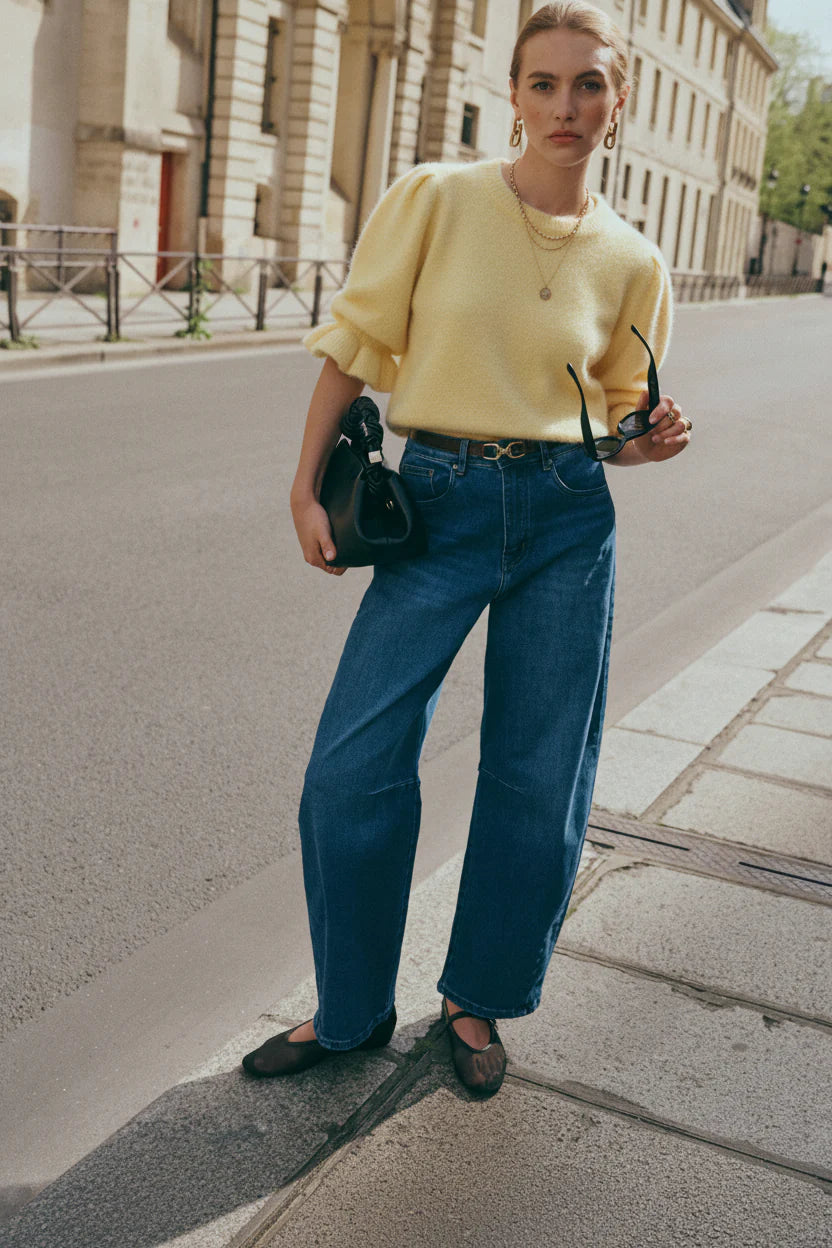 Ana & Lucy Barrel Jeans „Louisa“ Dunkelblau
